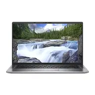 Dell Latitude 9000 2-in-1 laptop with a nature scene of a waterfall and trees displayed on the screen.